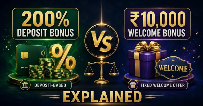 200% Deposit Bonus vs ₹10,000 Welcome Bonus Explained